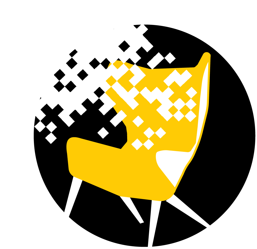 FAR logo of a chair disintegrating